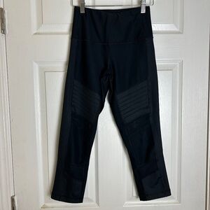 90 Degree Black Mid Rise Mesh Panel Leggings Women Size XS